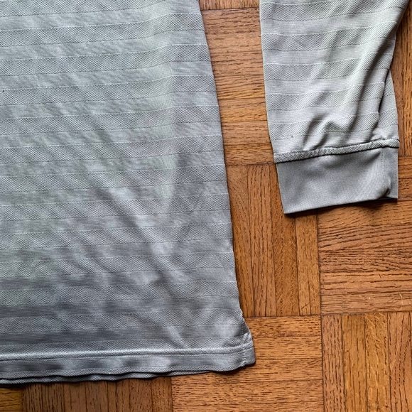 Men's Greg Norman Long Sleeve Polo Tan Brown, XL - Picture 2 of 6